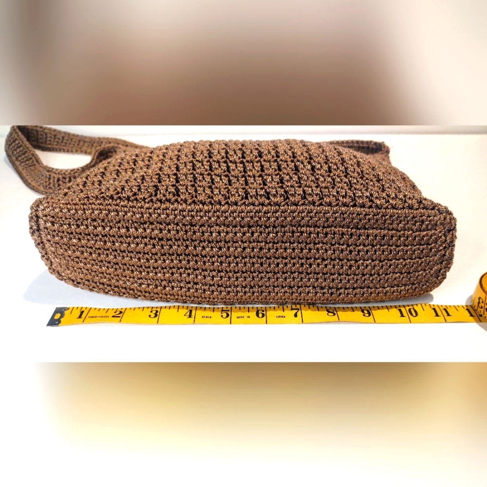 VTG Talbots Crochet Knit Shoulder Purse - Picture 4 of 15